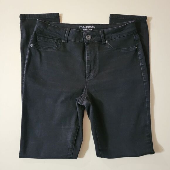 Maurices Women's High Rise Black Denim Jeans - Picture 4 of 15